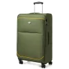 Valigia da stiva in tessuto verde militare Romeo Gigli Milano