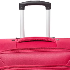 Valigia da stiva rossa Romeo Gigli Milano 4 ruote spinner in tessuto