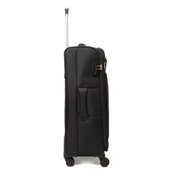 Valigia grande da stiva nera Romeo Gigli Milano con ruote spinner