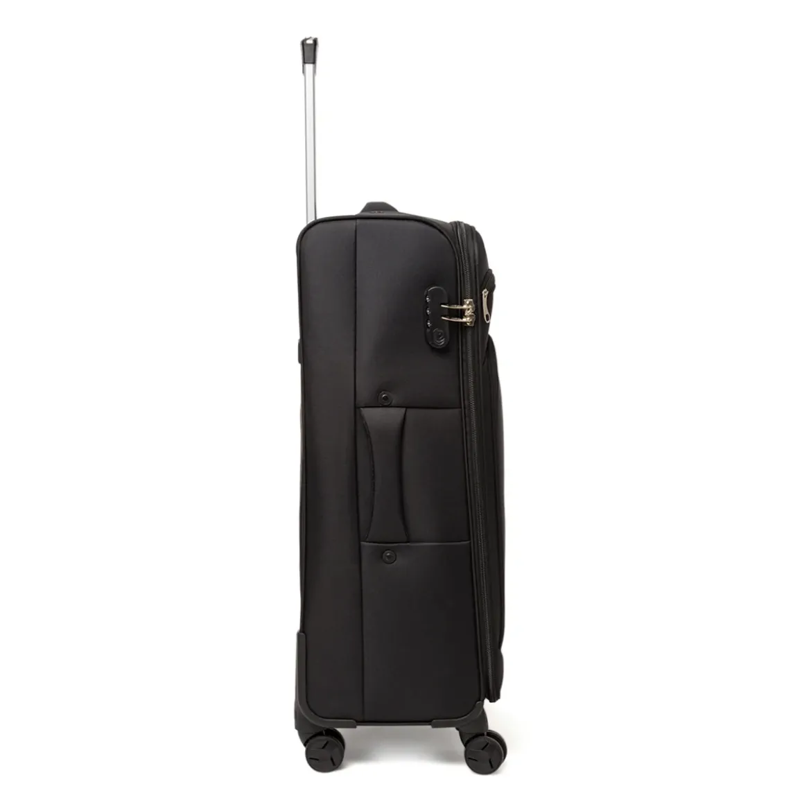 Valigia grande da stiva nera Romeo Gigli Milano con ruote spinner