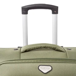Valigia grande da stiva verde militare Romeo Gigli Milano in tessuto