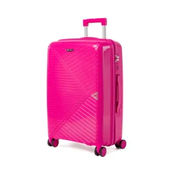 Valigia media fucsia rigida con chiusura a codice Romeo Gigli