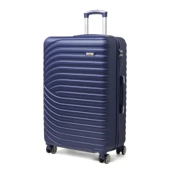 Valigia trolley grande rigida blu da con 4 ruote Romeo Gigli Milano