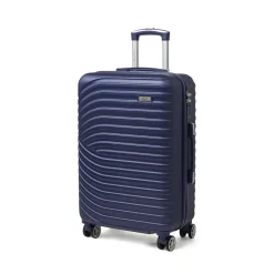 Valigia trolley medio blu rigida in ABS Romeo Gigli Milano