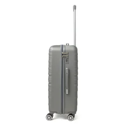 Valigia trolley medio rigida argento in ABS Romeo Gigli Milano