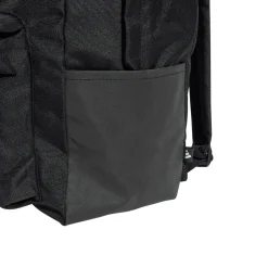 Zaino nero con logo oro e numerose tasche adidas