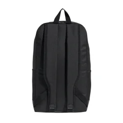 Zaino nero con tasca e logo frontale adidas