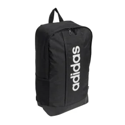 Zaino nero con tasca e logo frontale adidas