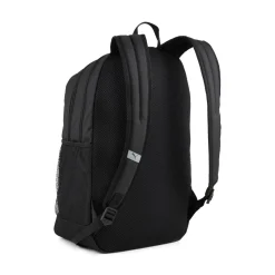 Zaino sportivo nero con logo in rilievo e chiusura zip Puma