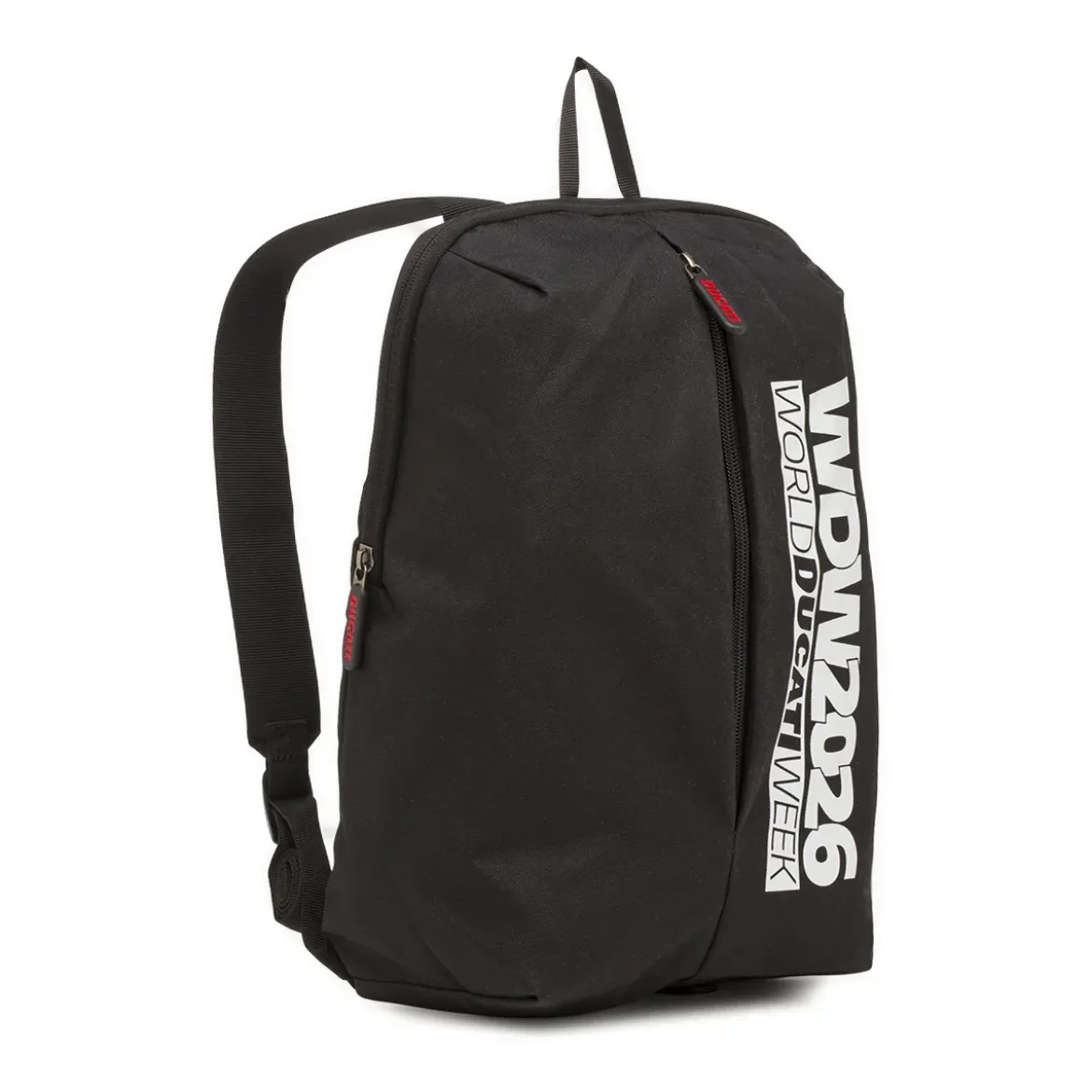 Zaino sportivo nero da Uomo con maxi stampa WDW 2026 Ducati